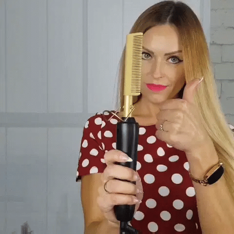 BRUSH™️ 2 EN 1 PEINE ALISADOR Y RIZADOR